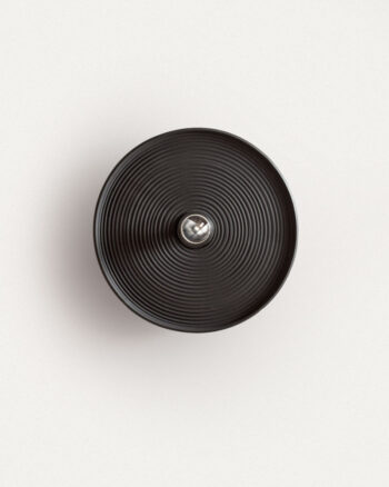Keramik Wandlampe Callisto - Black Matt