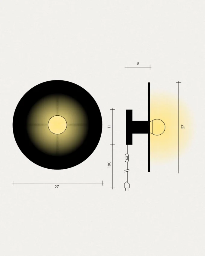 Keramik Wandlampe Deimos – Bild 7