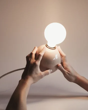 Keramik Tischlampe Antares nude