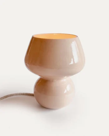 Keramik Tischlampe Atria nude