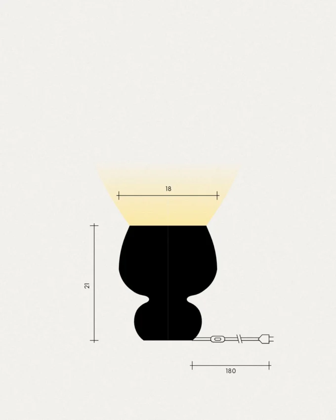 Keramik Tischlampe Atria – Bild 4
