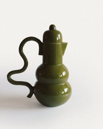 Keramik Krug in Olive