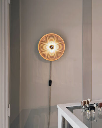 Keramik Wandlampe Callisto mit Anschlusskabel