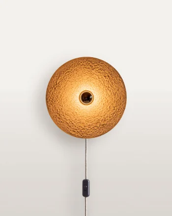 Keramik Wandlampe Deimos in moon mit Anschlusskabel