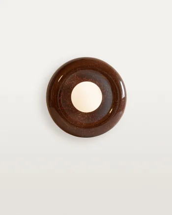 Keramik Wandlampe Orbis G9 in Copper