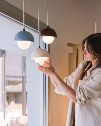 Keramik Pendellampe Vela