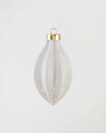 Weihnachtsornament aus Keramik in Snow